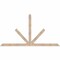 Ekena Millwork Saratoga Smooth Timber Gable Bracket, Douglas Fir, 84"W x 45"H x 3 1/2"D x 3 1/2"F, 13/12 Pitch GBW084X45X0404SAR00SDF - alternate 1
